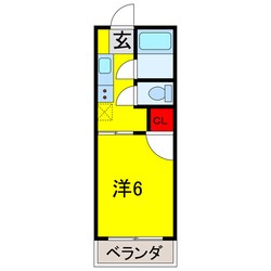 都賀駅 徒歩3分 2階の物件間取画像